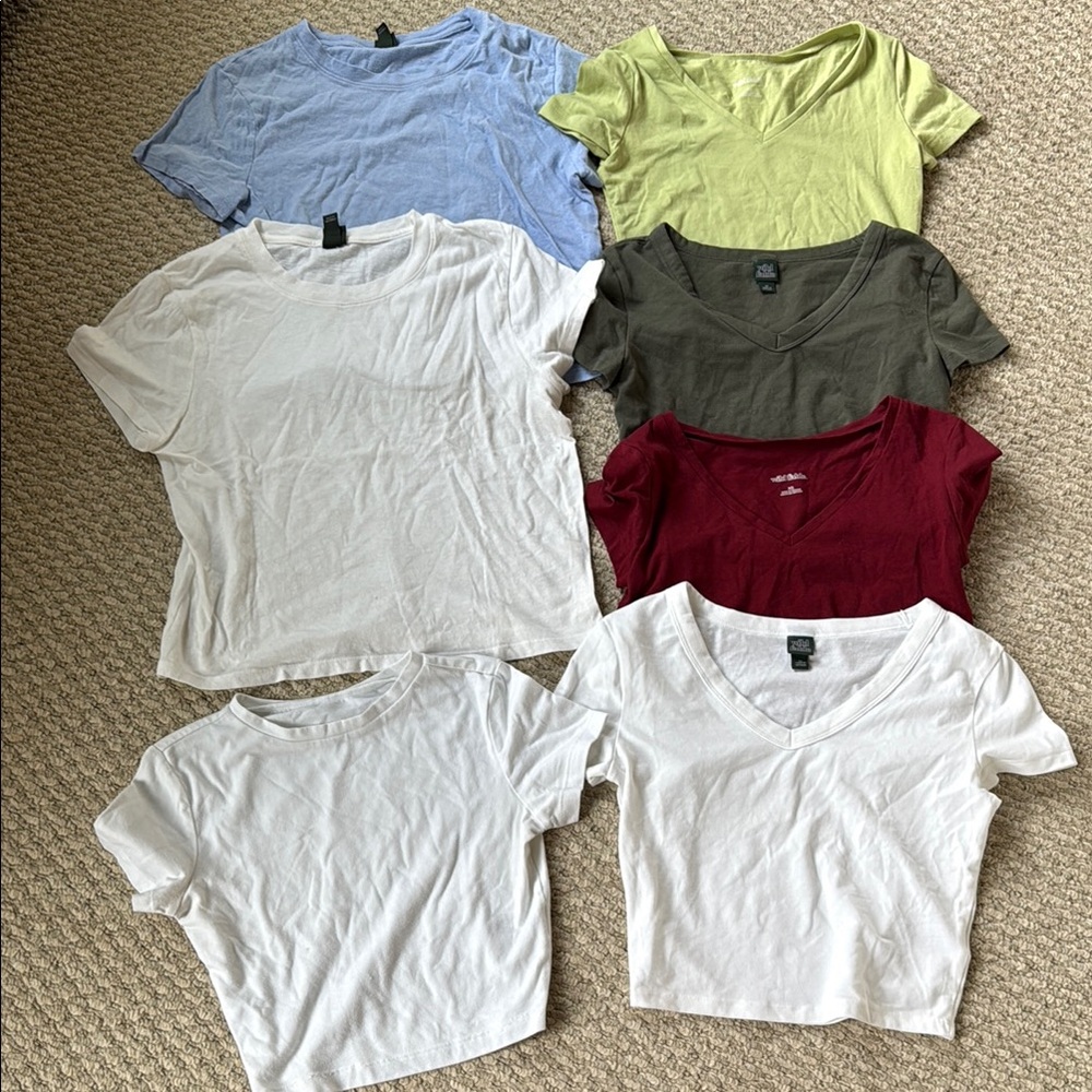 Wild Fable Basic Tees Short Sleeve T-Shirt Lot XS